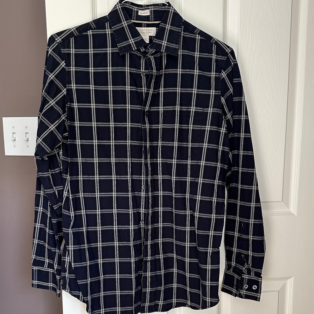 Men's Banana Republic Checkered Shirt Size Small